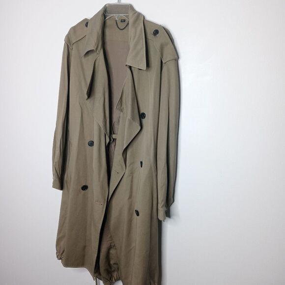 All Saints olive green coat size large - Picture 2 of 12